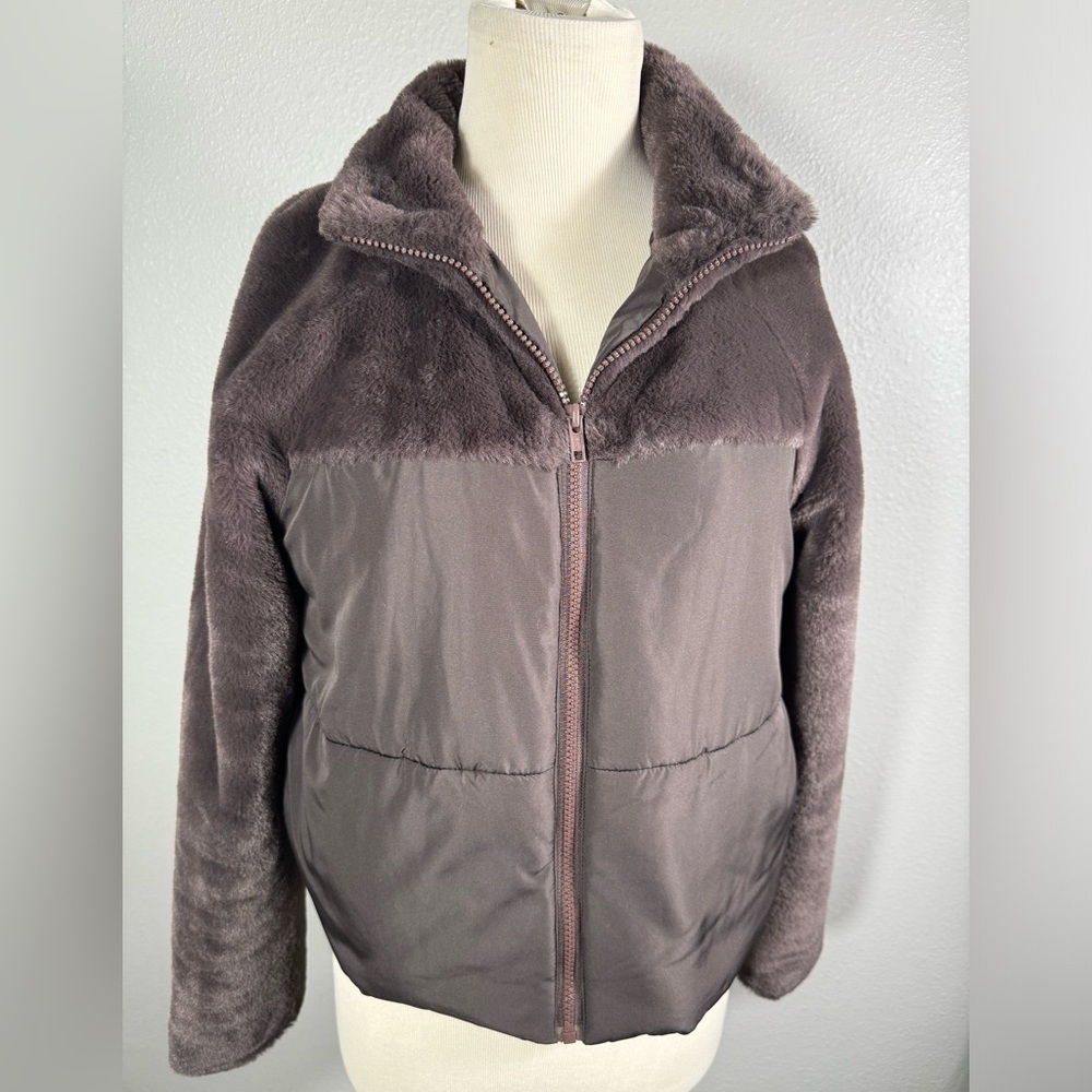 And Now This Women's Puffer Jacket Brown size XSMALL - Picture 3 of 9